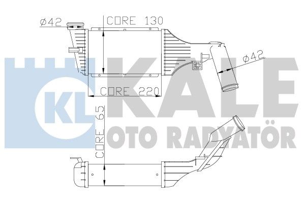 KALE OTO RADYATÖR Kompressoriõhu radiaator 345200